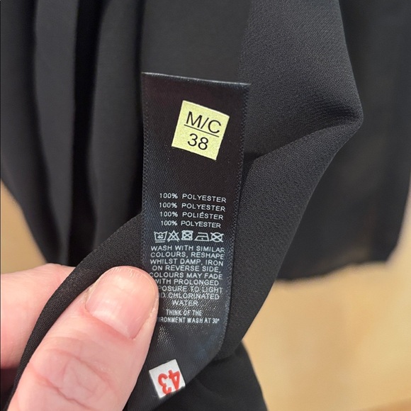 ASOS Swim Sarong Black Sheer Wrap Skirt NWT Size 6 - Picture 6 of 7